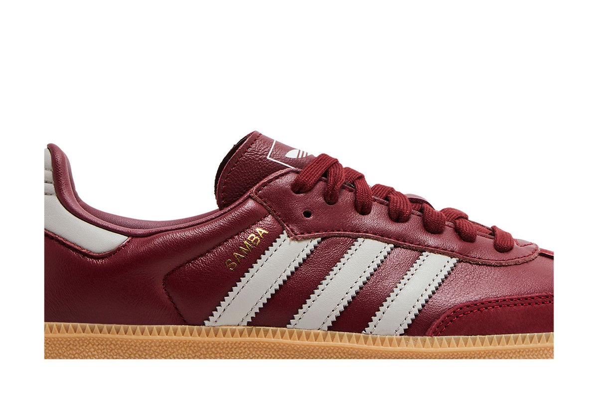 adidas Samba OG Burgundy Gum (Women's) sneaker afbeelding 2 - stylecode JH8700