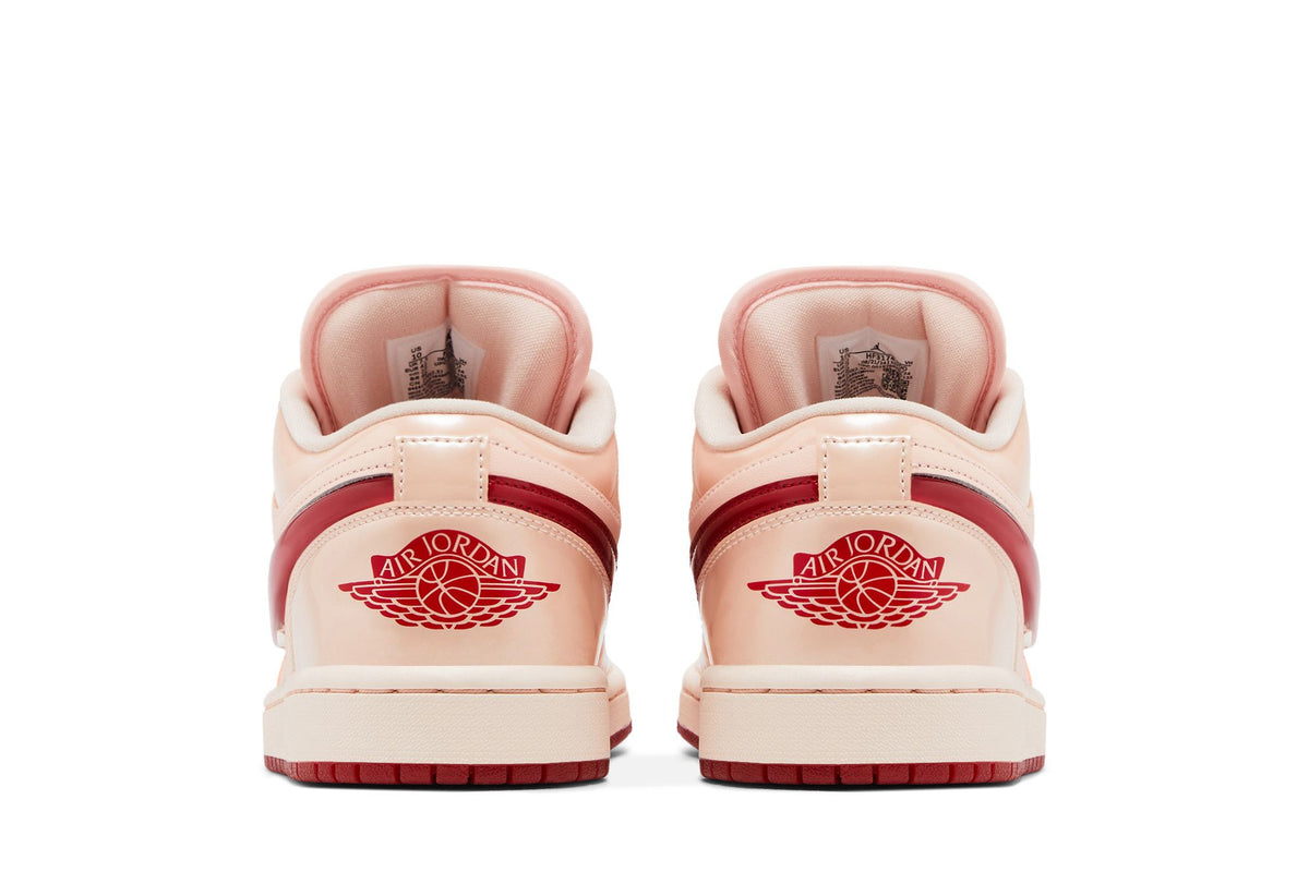 Jordan 1 Low Patent Valentine's Day (Women's) sneaker afbeelding 6 - stylecode HF3174-600