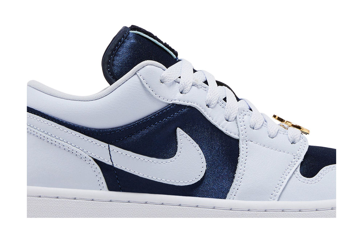 Jordan 1 Low SE Football Grey White Gym Red Midnight Navy (Women's) sneaker afbeelding 2 - stylecode FZ8778-044