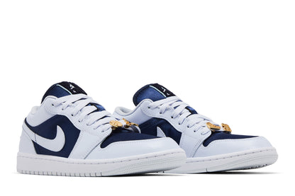 Jordan 1 Low SE Football Grey White Gym Red Midnight Navy (Women's) sneaker afbeelding 8 - stylecode FZ8778-044