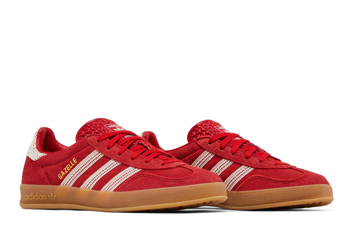 adidas Gazelle Indoor Better Scarlet Wonder White Gum (Women's) sneaker afbeelding 8 - stylecode JI2756