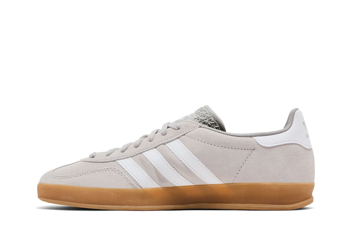 adidas Gazelle Indoor Grey Cloud White Gold Metallic sneaker afbeelding 3 - stylecode JQ0176