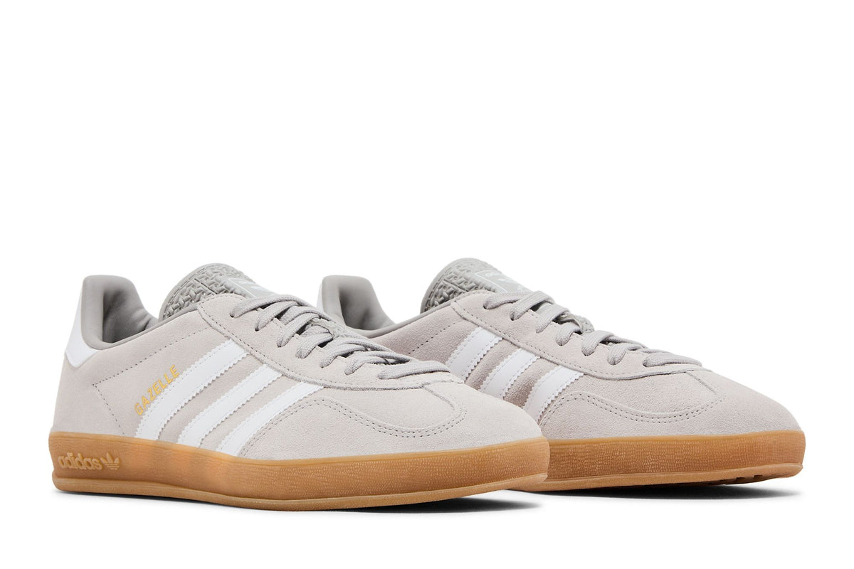 adidas Gazelle Indoor Grey Cloud White Gold Metallic sneaker afbeelding 8 - stylecode JQ0176