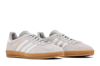 adidas Gazelle Indoor Grey Cloud White Gold Metallic sneaker afbeelding 8 - stylecode JQ0176