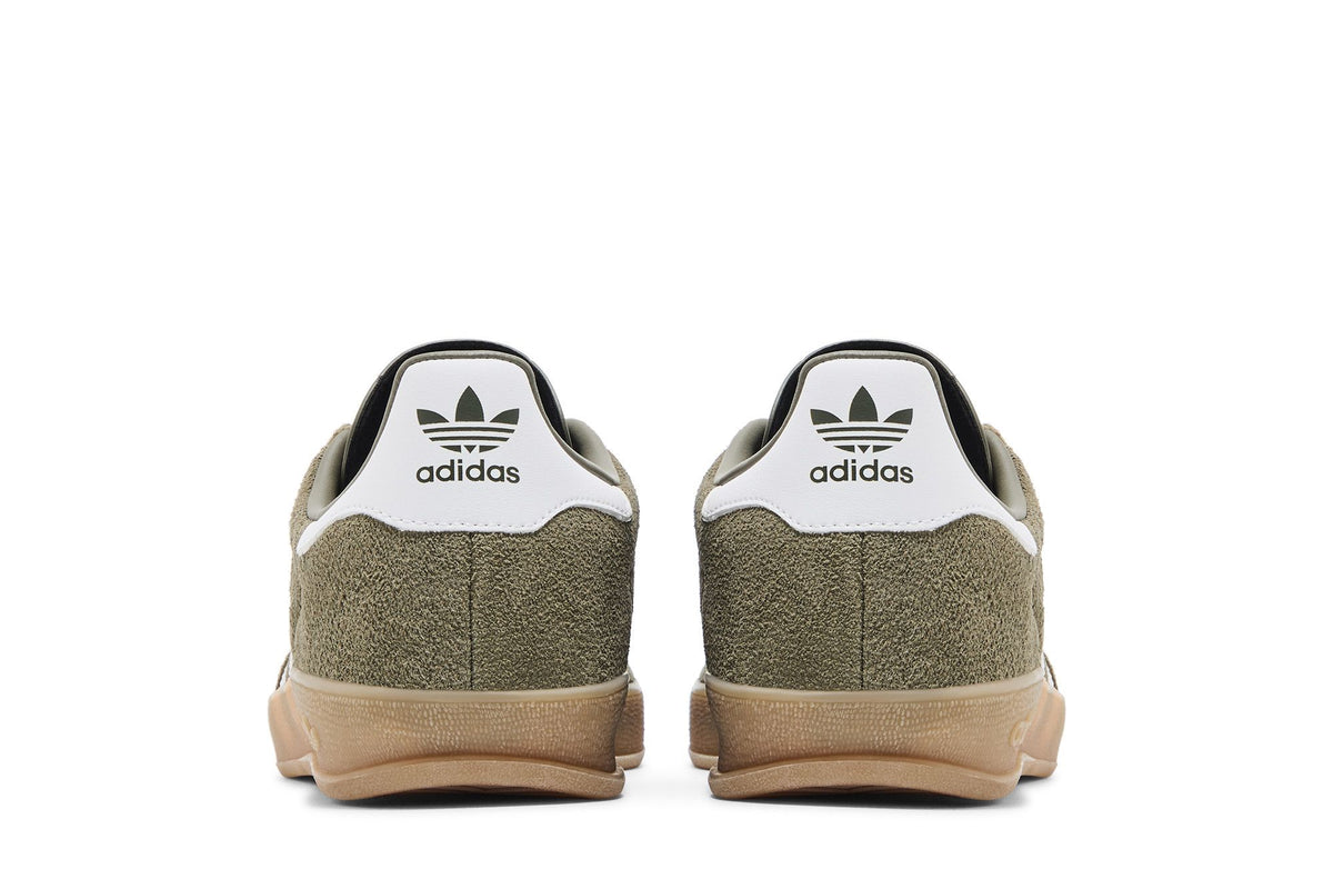 adidas Gazelle Indoor Olive Strata Cloud White Gum sneaker afbeelding 6 - stylecode JQ0174