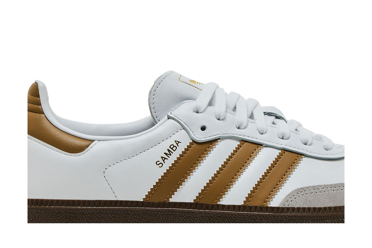 adidas Samba OG Cloud White Brown Desert sneaker afbeelding 2 - stylecode JH8796