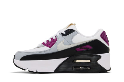 Nike Air Max 90 LV8 White Bold Berry Wolf Grey Photon Dust (Women's) sneaker afbeelding 3 - stylecode FD4328-109