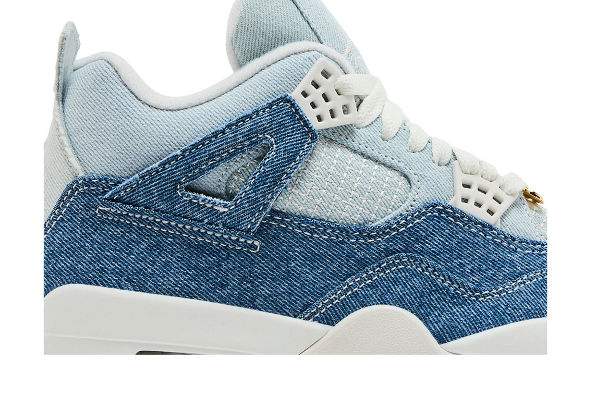 Jordan 4 Retro TEX Denim Worn Blue (Women's) sneaker afbeelding 2 - stylecode IB6716-100