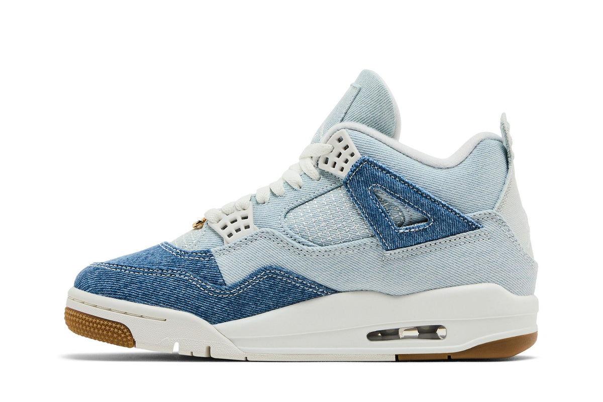 Jordan 4 Retro TEX Denim Worn Blue (Women's) sneaker afbeelding 3 - stylecode IB6716-100