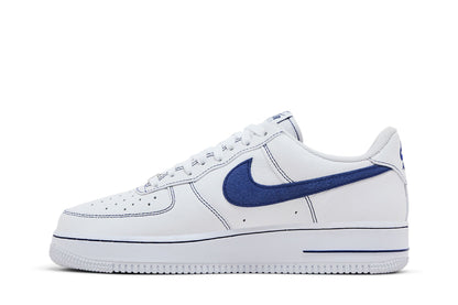Nike Air Force 1 Low '07 LV8 White Deep Royal Blue sneaker afbeelding 3 - stylecode HQ2037-100