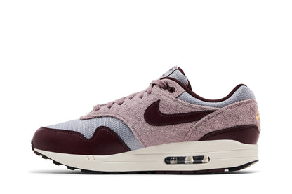 Nike Air Max 1 Essential PRM Cement Grey Burgundy Crush sneaker afbeelding 3 - stylecode FQ7327-001