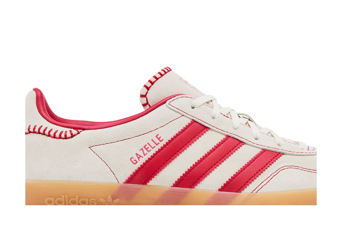 adidas Gazelle Indoor Beige Better Scarlet (Women's) sneaker afbeelding 2 - stylecode JS1402