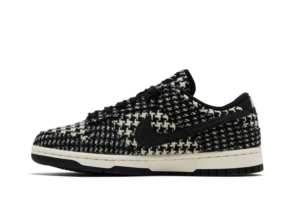 Nike Dunk Low Harris Tweed White Black Multi (Women's) sneaker afbeelding 3 - stylecode HQ5036-901