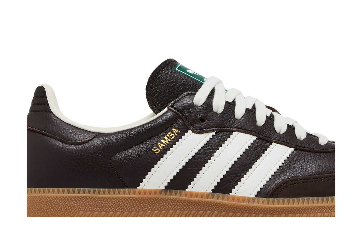 adidas Samba OG Dark Brown Off White Gum sneaker afbeelding 2 - stylecode JR0891