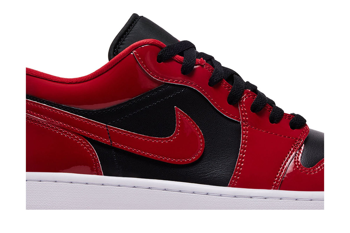 Jordan 1 Low SE Patent Varsity Red Black sneaker afbeelding 2 - stylecode HV4089-006