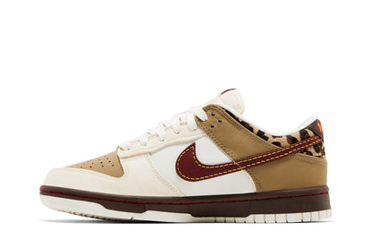 Nike Dunk Low Retro Khaki Team Red Pearl White (Women's) sneaker afbeelding 3 - stylecode IM6687-262