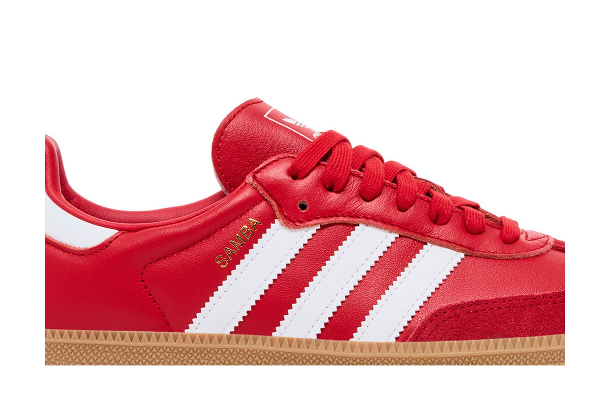 adidas Samba OG Better Scarlet White Gold (Women's) sneaker afbeelding 2 - stylecode KI2694