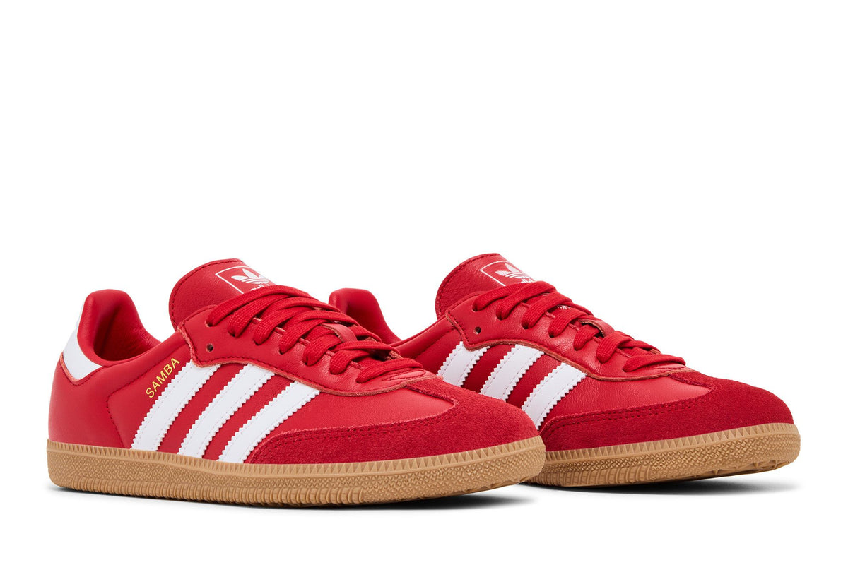 adidas Samba OG Better Scarlet White Gold (Women's) sneaker afbeelding 8 - stylecode KI2694
