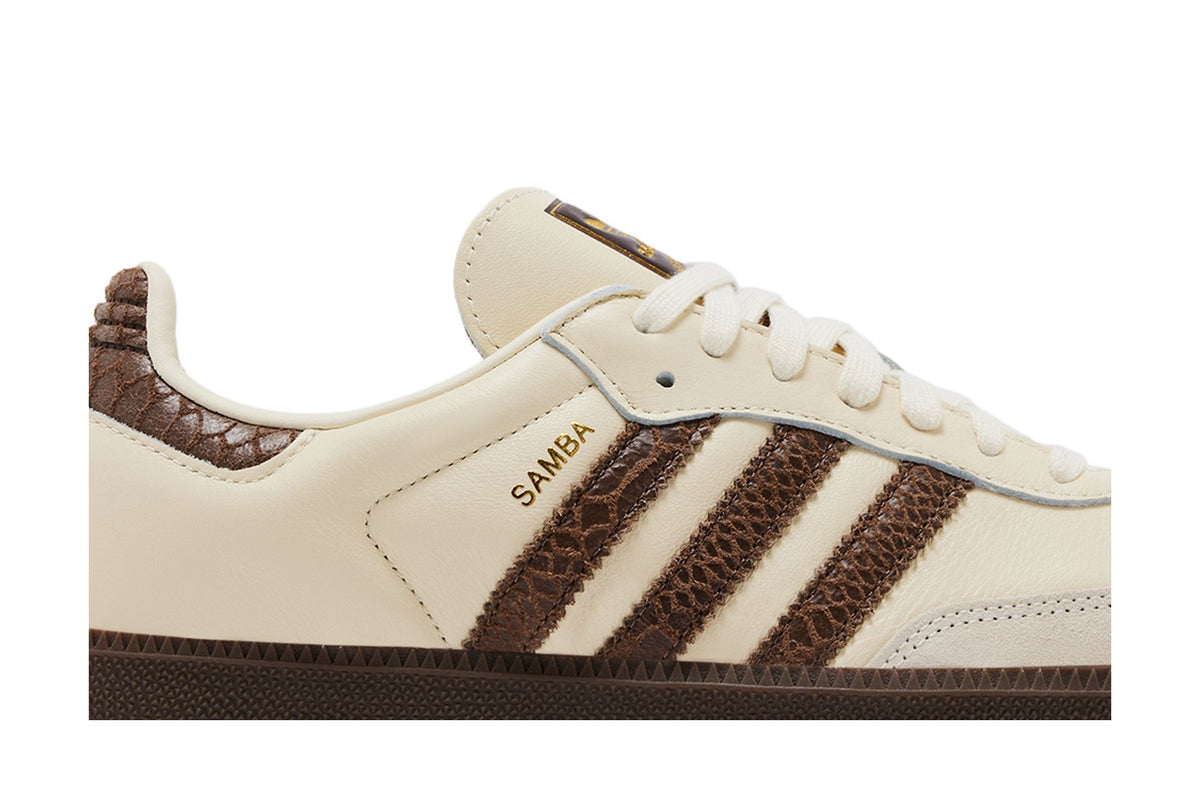 adidas Samba OG Cream Earth Strata Maroon (Women's) sneaker afbeelding 2 - stylecode IH3980