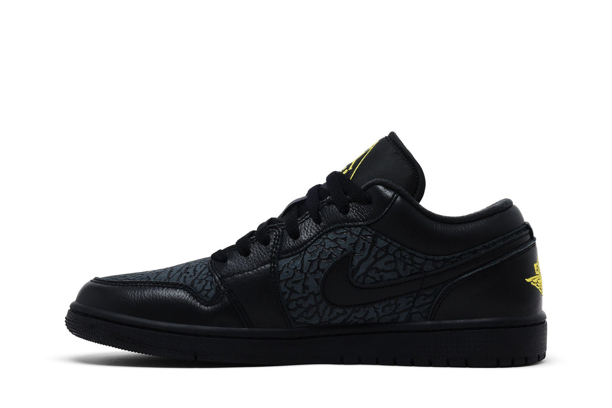 Jordan 1 Low Black Elephant Print sneaker afbeelding 3 - stylecode IM6568-010