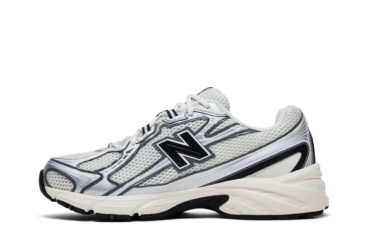 New Balance 740 Sea Salt Black Silver Metallic sneaker afbeelding 3 - stylecode U740BK2