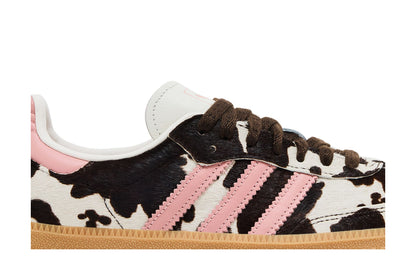 adidas Samba OG Cow Print Dark Brown Wonder Mauve (Women's) sneaker afbeelding 2 - stylecode KK2239