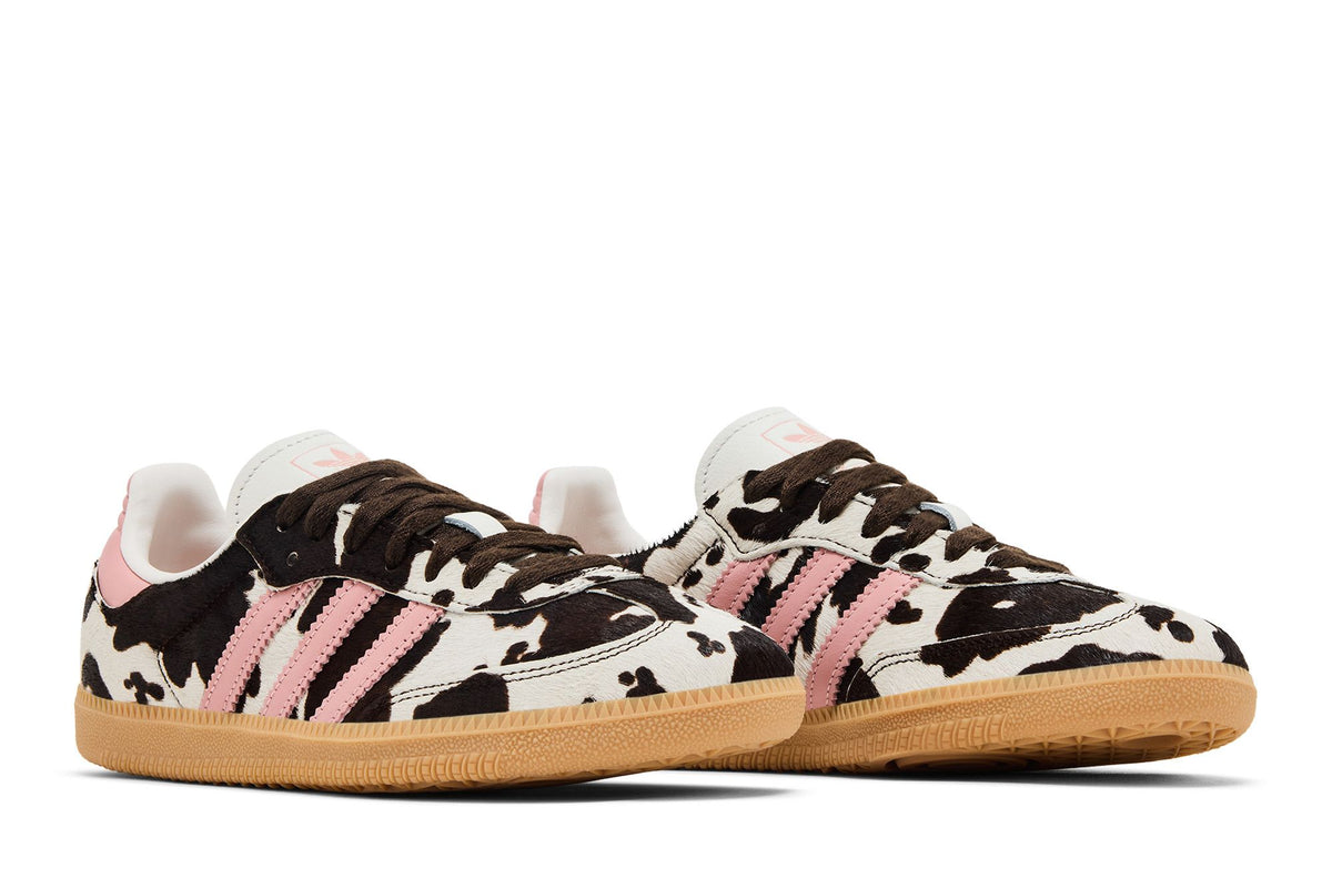 adidas Samba OG Cow Print Dark Brown Wonder Mauve (Women's) sneaker afbeelding 8 - stylecode KK2239