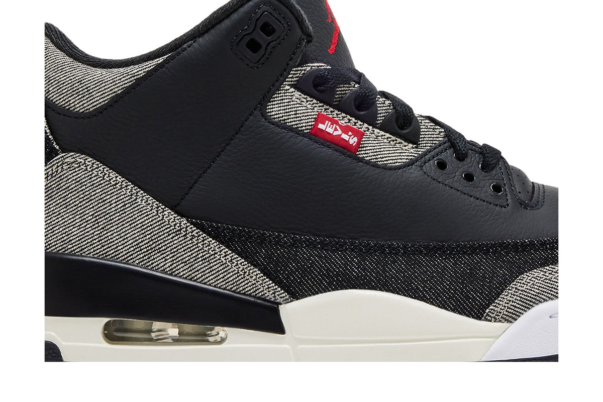 Jordan 3 Retro Levi’s Black sneaker afbeelding 2 - stylecode IR0914-400
