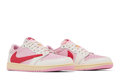 Jordan 1 Retro Low OG SP Travis Scott Sail Tropical Pink sneaker afbeelding 8 - stylecode IQ7604-101