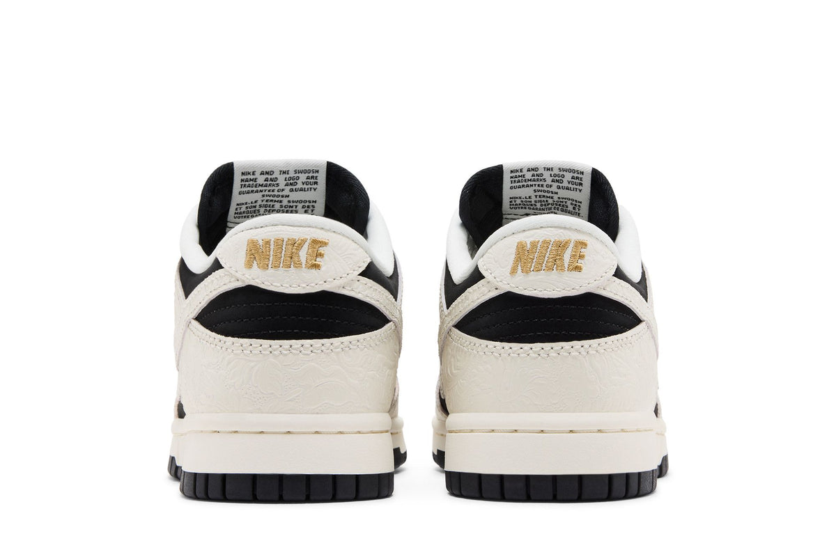 Nike Dunk Low Embossed Black Sail (Women's) sneaker afbeelding 6 - stylecode IF3944-001
