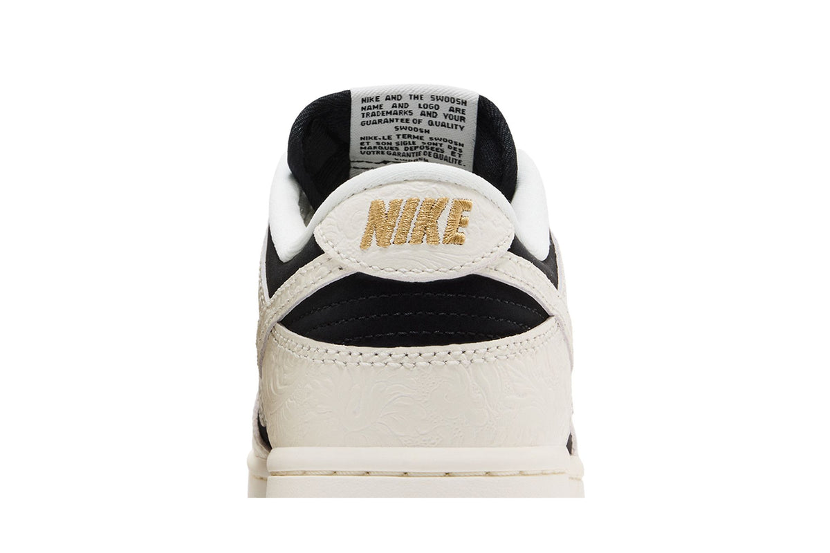 Nike Dunk Low Embossed Black Sail (Women's) sneaker afbeelding 7 - stylecode IF3944-001