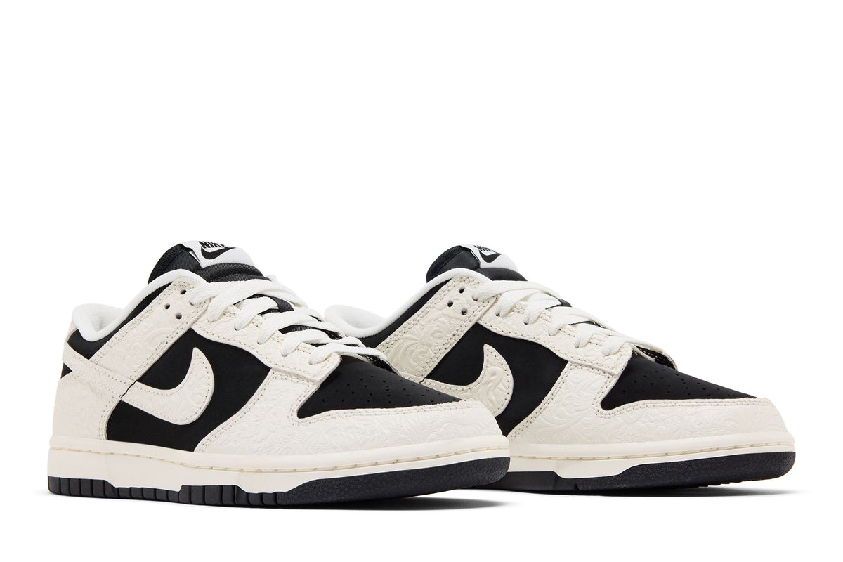 Nike Dunk Low Embossed Black Sail (Women's) sneaker afbeelding 8 - stylecode IF3944-001