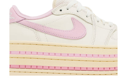 Jordan 1 Low Triple Stack Pale Ivory Iced Carmine (Women's) sneaker afbeelding 2 - stylecode HV8288-101