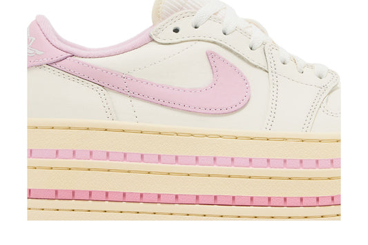 Jordan 1 Low Triple Stack Pale Ivory Iced Carmine (Women's) sneaker afbeelding 2 - stylecode HV8288-101