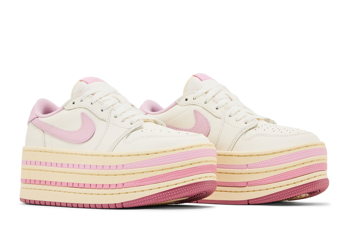 Jordan 1 Low Triple Stack Pale Ivory Iced Carmine (Women's) sneaker afbeelding 8 - stylecode HV8288-101