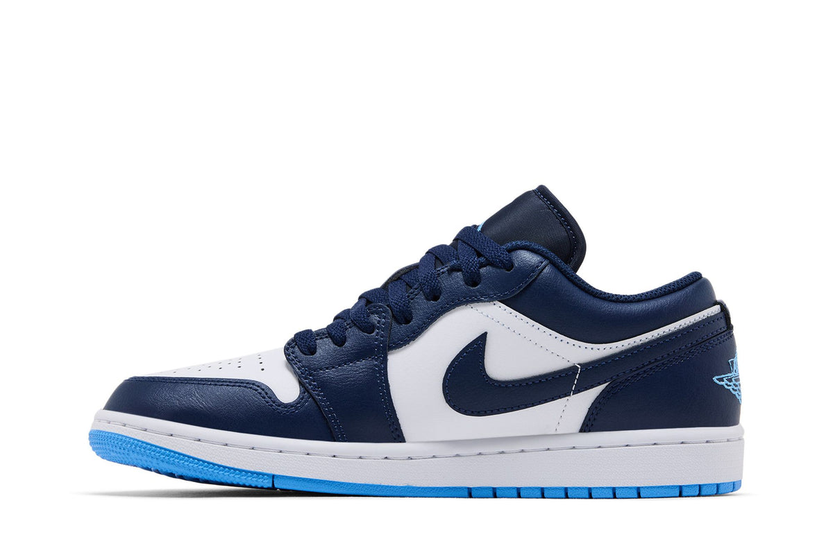 Jordan 1 Low Midnight Navy University Blue sneaker afbeelding 3 - stylecode 553558-404