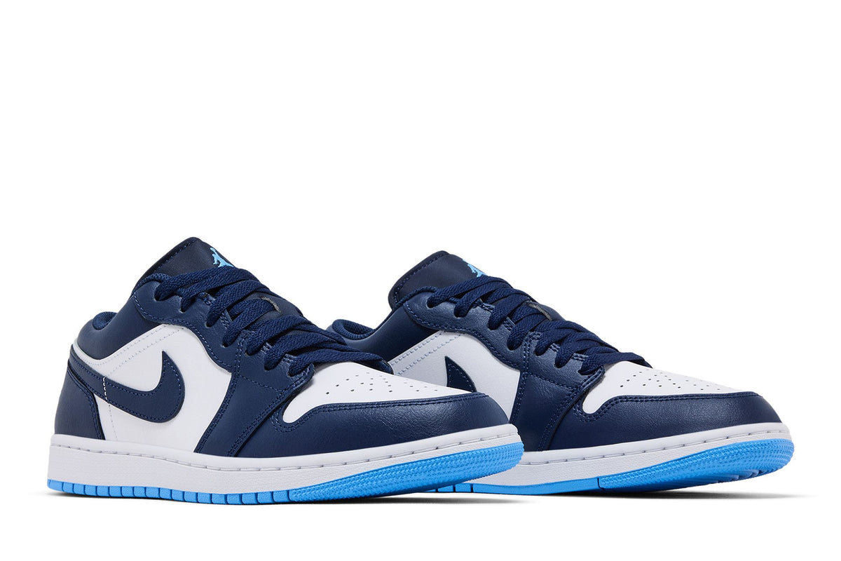 Jordan 1 Low Midnight Navy University Blue sneaker afbeelding 8 - stylecode 553558-404