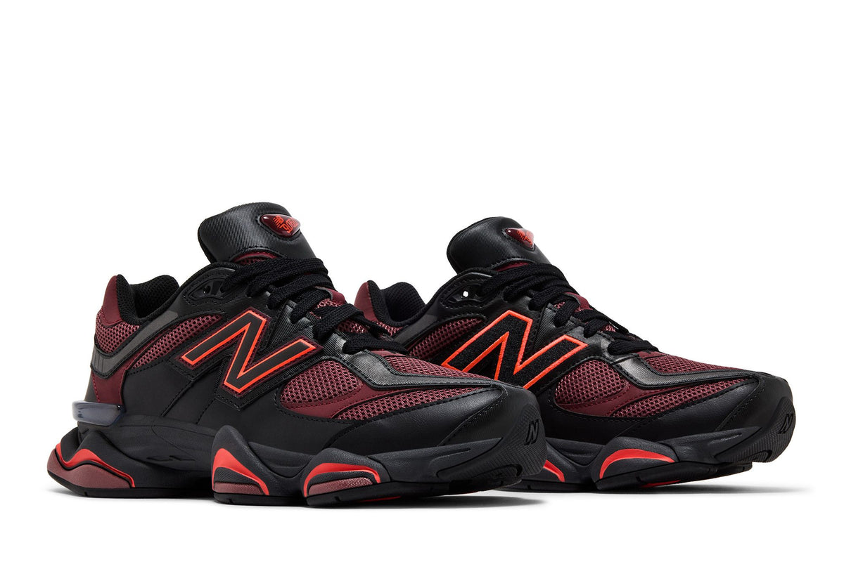 New Balance 9060 Black Washed Burgundy sneaker afbeelding 8 - stylecode U9060BLA