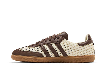 adidas Samba OG Basketweave Cream White Earth Strata (Women's) sneaker afbeelding 3 - stylecode IH9373
