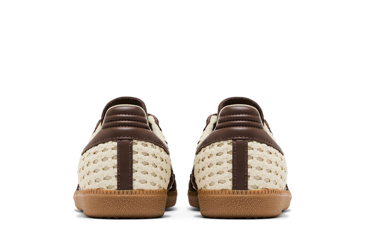 adidas Samba OG Basketweave Cream White Earth Strata (Women's) sneaker afbeelding 6 - stylecode IH9373
