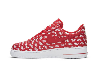 Nike Air Force 1 Low All Over Logo Red sneaker afbeelding 3 - stylecode AH8462-600