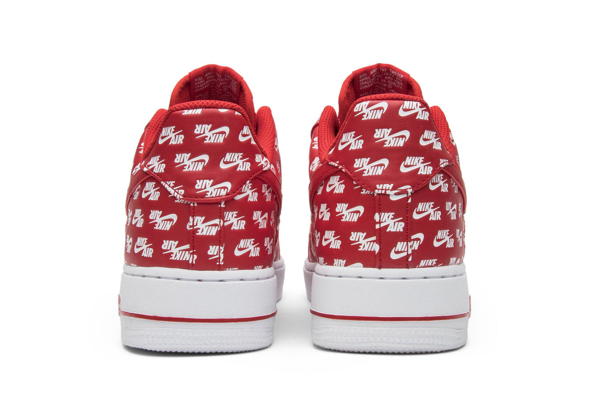 Nike Air Force 1 Low All Over Logo Red sneaker afbeelding 6 - stylecode AH8462-600