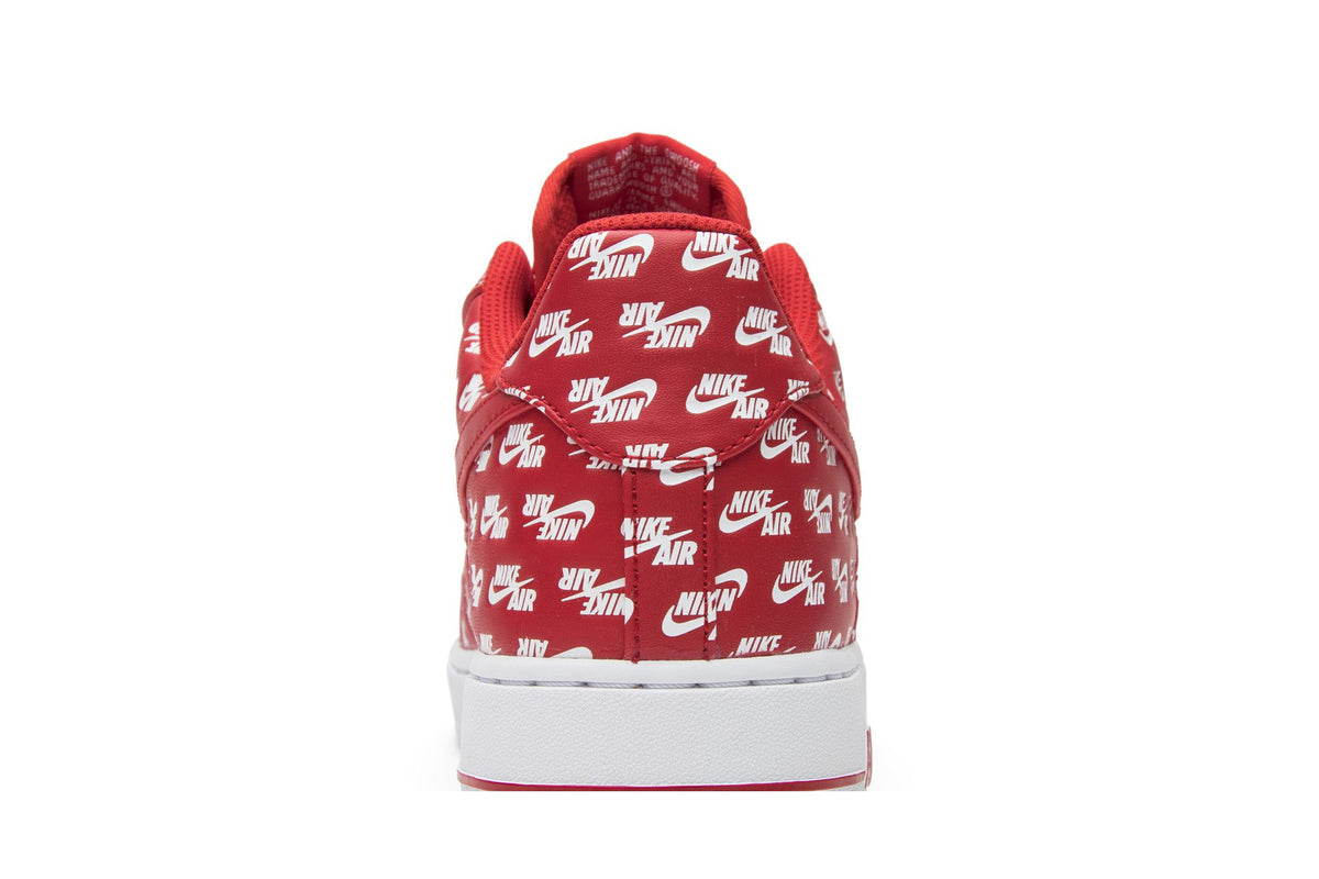 Nike Air Force 1 Low All Over Logo Red sneaker afbeelding 7 - stylecode AH8462-600