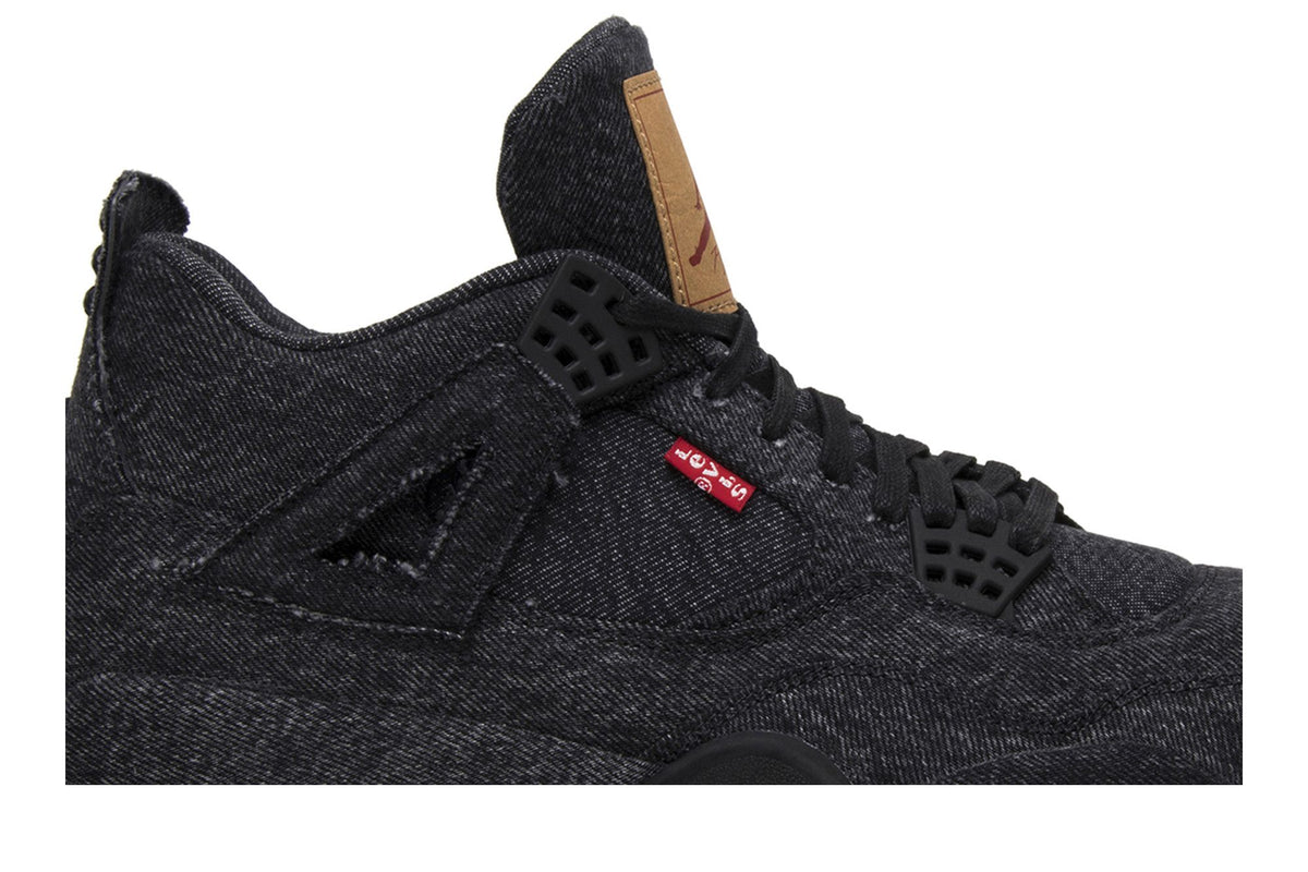 Jordan 4 Retro Levi's Black (Levi's Tag) sneaker afbeelding 2 - stylecode AO2571-001