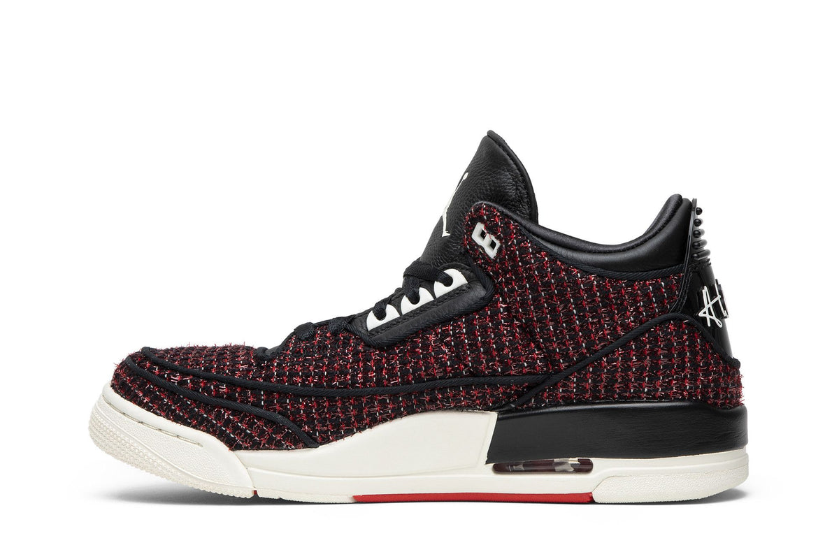Jordan 3 Retro AWOK Vogue University Red (Women's) sneaker afbeelding 3 - stylecode BQ3195-601