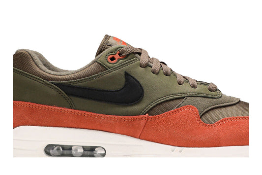 Nike Air Max 1 Olive Canvas Dark Russet sneaker afbeelding 2 - stylecode AH8145-301