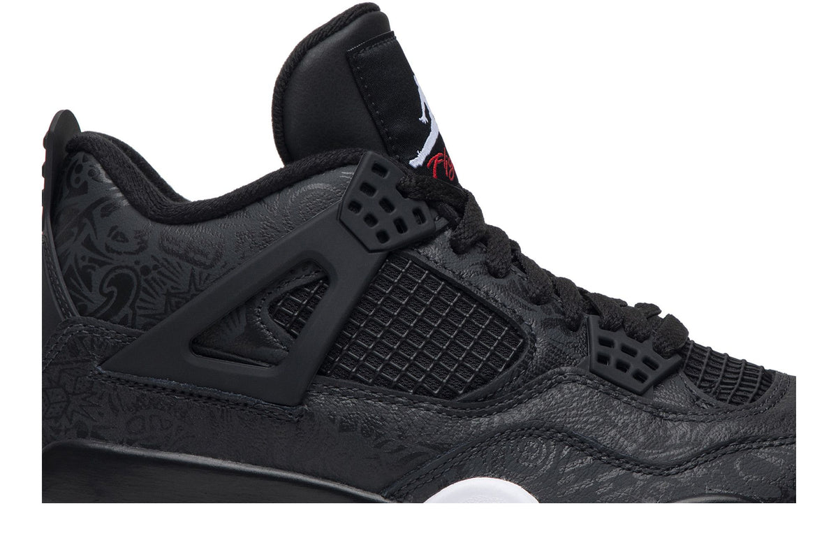 Jordan 4 Retro Laser Black Gum sneaker afbeelding 2 - stylecode CI1184-001