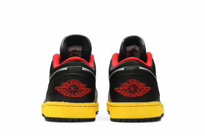 Jordan 1 Low Silver Black Yellow sneaker afbeelding 6 - stylecode 553558-023