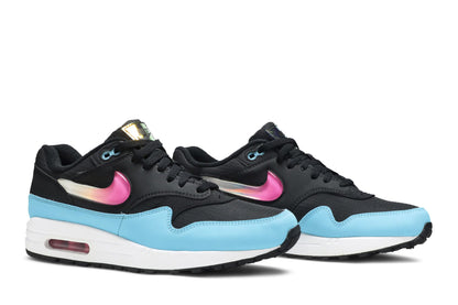 Nike Air Max 1 Jelly Swoosh Black Fuchsia Blue Fury sneaker afbeelding 8 - stylecode CI2450-001