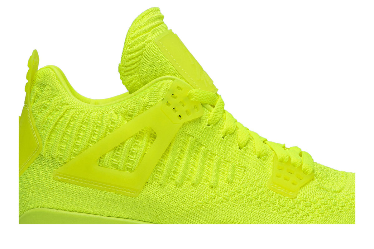 Jordan 4 Retro Flyknit Volt sneaker afbeelding 2 - stylecode AQ3559-700